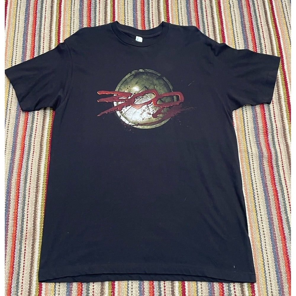 Vintage 300 Movie Promo Tee T-Shirt Size XL Men's Warner Bros Y2K